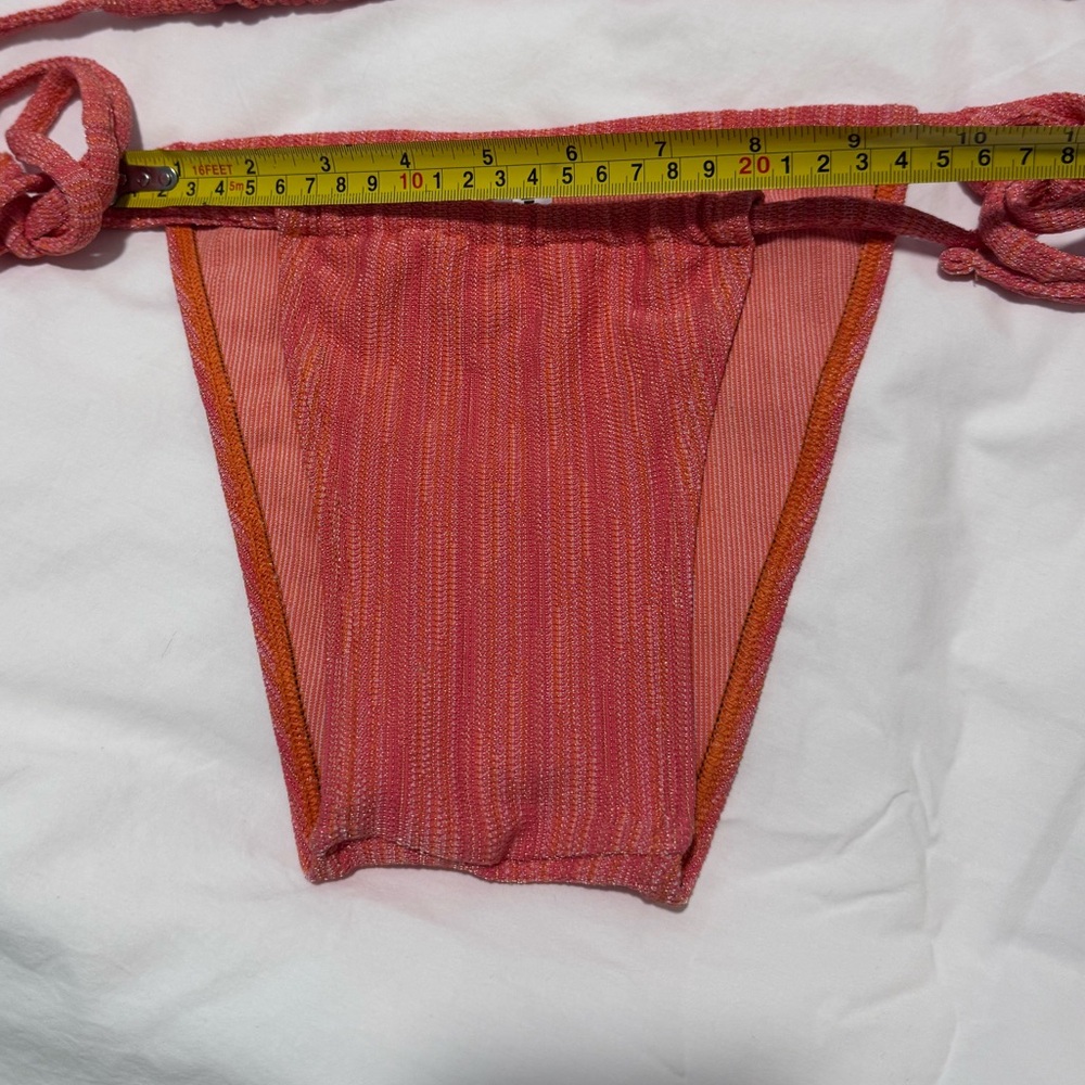 Poolday Paris melon coral lurex sparkle bikini BNWOT size M - Picture 7 of 13